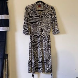 Black and white dress zebra print